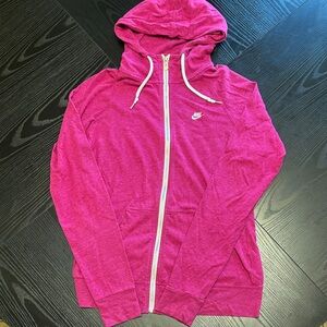 Nike Fuchsia Full-Zip Hoodie women’s large